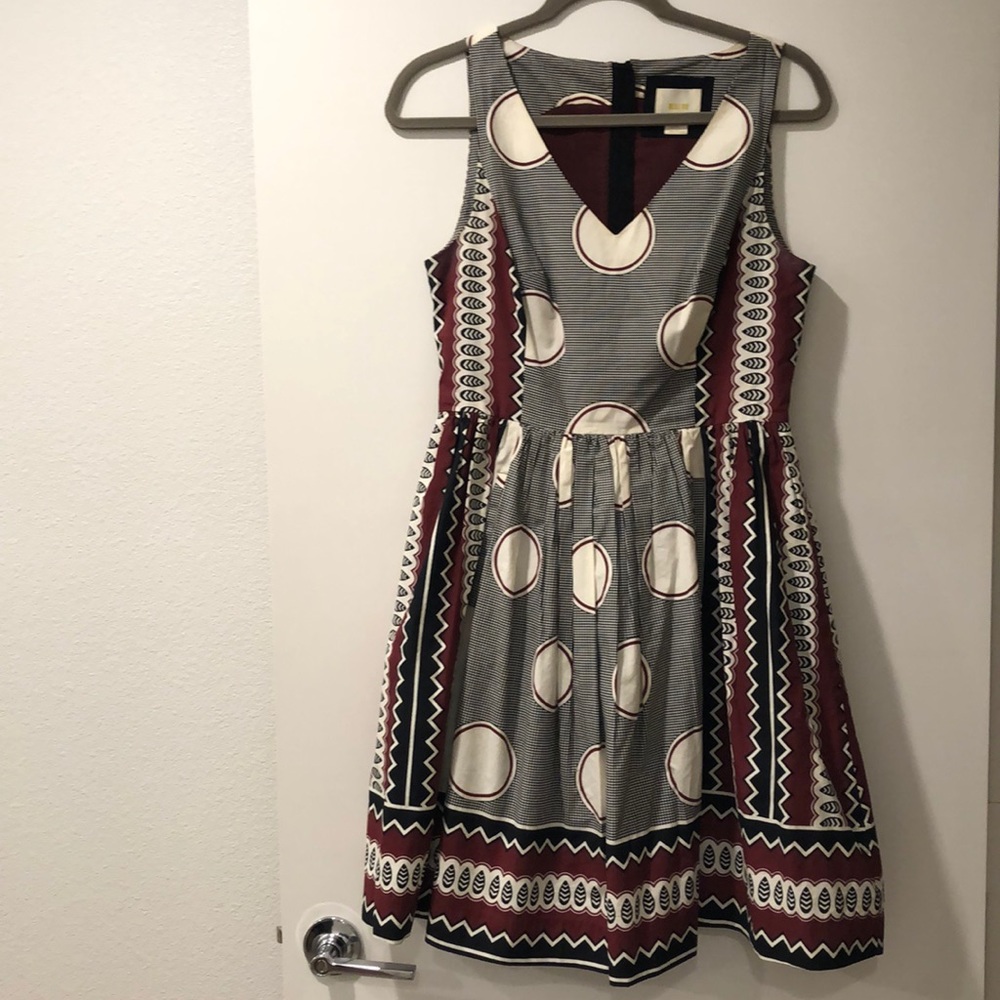 Anthropologie Polka Dot Patterned Dress